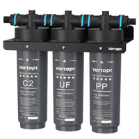 Under Sink Water Filter System,NSF Certificated,3-Stage Filtration,Water Purifier for Kitchen,Reduces PFAS,PFOA/PFOS,Fluoride,Chlorine,Bad Taste & Odo,Drinking Water Filter, Black,F02 3 Filters.