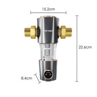 Q50 Sediment Filter for Well Water ,Automatic Backwash System, Spin Down Sediment Filter, Vortopt - Vortopt