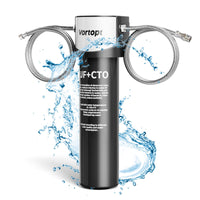 Q5-UF 0.01μm Under Sink Water Filter System , 19000 Galloons Large Flow Flux, Reduces PFAS, PFOA/PFOS, Retains Mineral Material, Vortopt - Vortopt