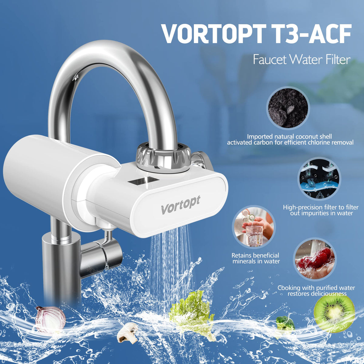 T3-Filter Water Filter Replacement for Faucet Filtration Systems, Vortopt - Vortopt