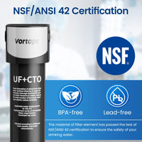 Replacement Filter for Q5-UF & Q6-UF Under Sink Water Filter ,Vortopt - Vortopt