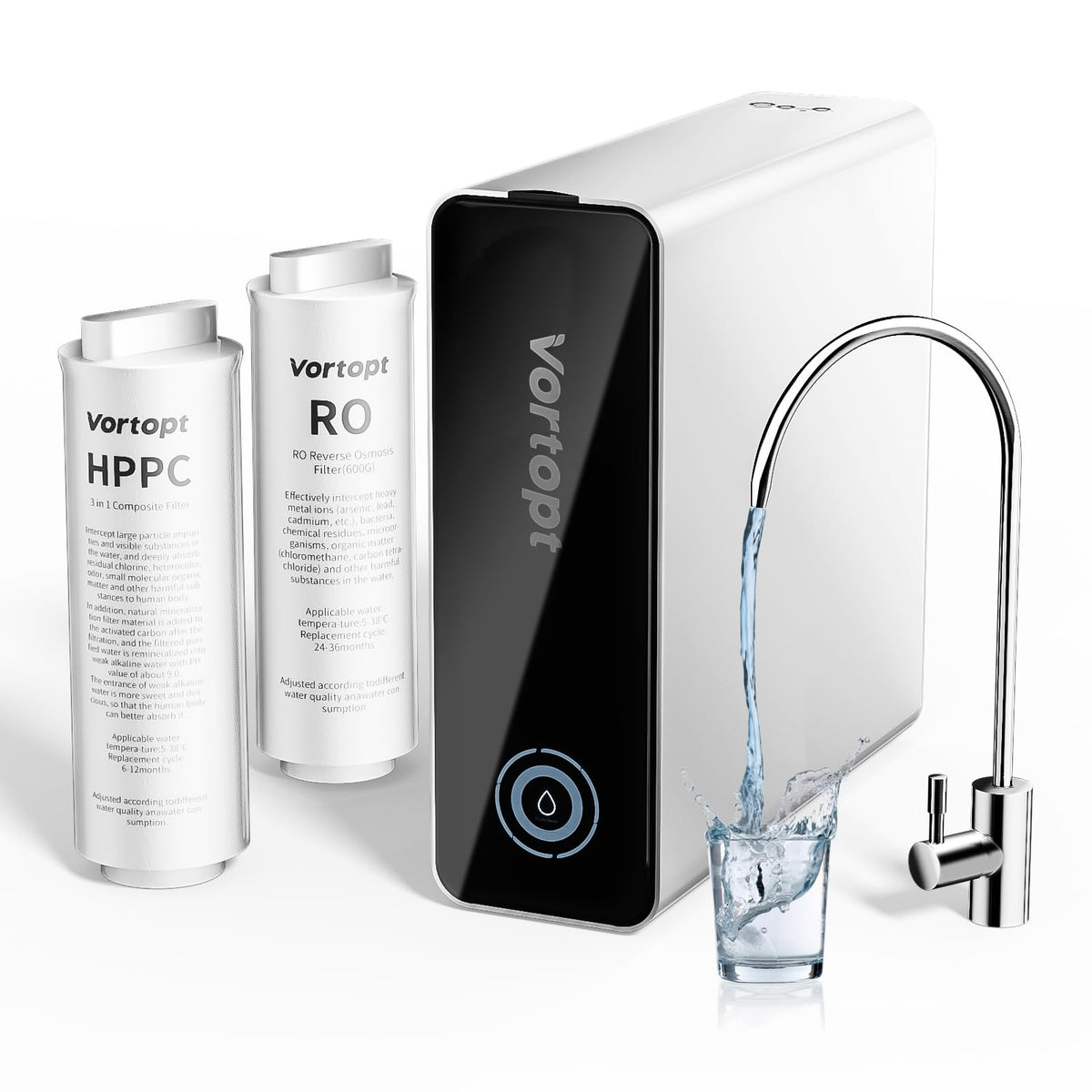 RO/HPPC Replacement Filter Compatible with R1 Reverse Osmosis Water Filter System,Vortopt - Vortopt