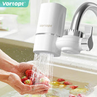 T1 400G Faucet Water Filter for Sink ,400 Gallons Faucet Mount Tap Water Filtration System, Vortopt
