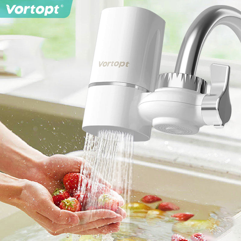 T1 400G Faucet Water Filter for Sink ,400 Gallons Faucet Mount Tap Water Filtration System, Vortopt
