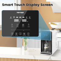 Vortopt Countertop Reverse Osmosis System - 5 Stage Counter Top RO Water Filter, 0.0001um Purification for Drinking, Reduces TDS, Fast Heating Water Dispenser, BPA Free (UR02-US) - Vortopt