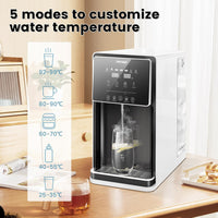 Vortopt Countertop Reverse Osmosis System - 5 Stage Counter Top RO Water Filter, 0.0001um Purification for Drinking, Reduces TDS, Fast Heating Water Dispenser, BPA Free (UR02-US) - Vortopt