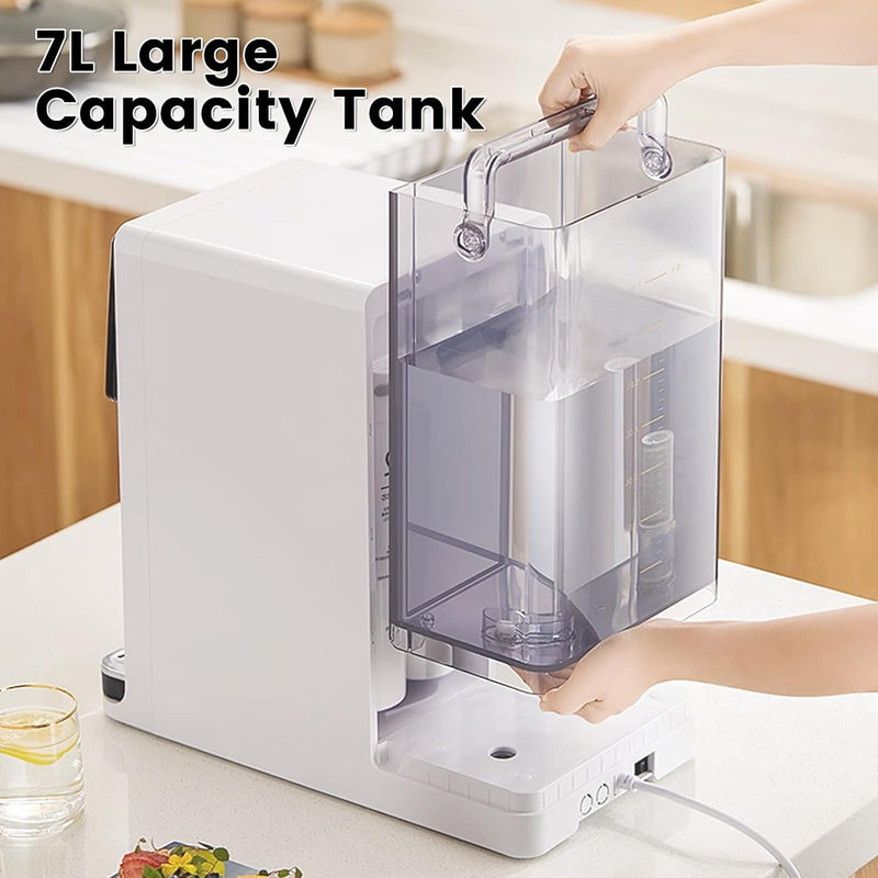 Vortopt Countertop Reverse Osmosis System - 5 Stage Counter Top RO Water Filter, 0.0001um Purification for Drinking, Reduces TDS, Fast Heating Water Dispenser, BPA Free (UR02-US) - Vortopt