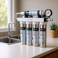 U1 Ultrafiltration 0.01 Micron Under Sink Water Filter - Stainless Steel 5-Stage High Chlorine Reduction Water Filtration System, Vortopt