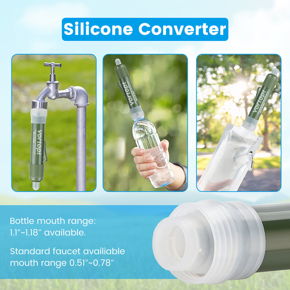 US-ODW01 Gravity Water Filter, Vortopt