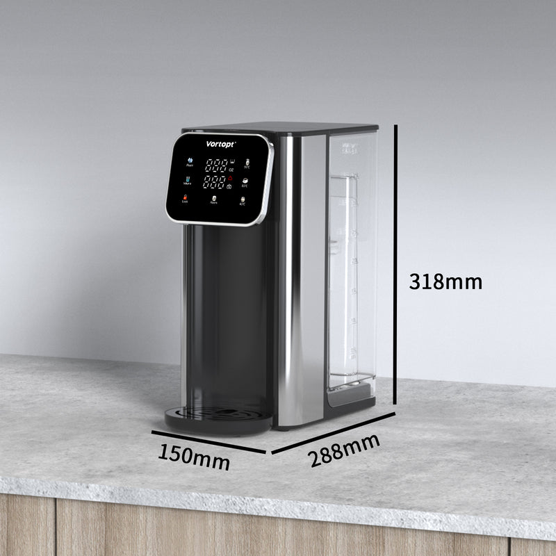 Vortopt Countertop Instant Heat Water Filter Dispenser, NSF Certified Water Filtration Pitcher UR05