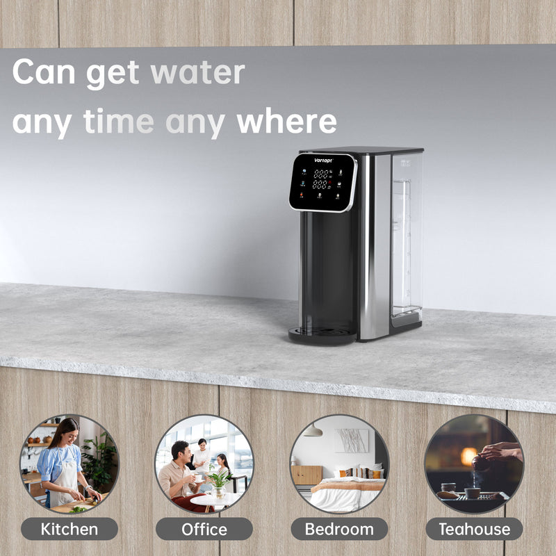 Vortopt Countertop Instant Heat Water Filter Dispenser, NSF Certified Water Filtration Pitcher UR05