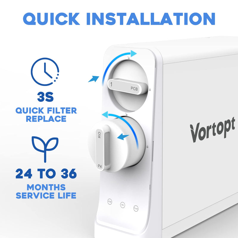 QR03 Reverse Osmosis System RO Replacement Filter Cartridge ,Vortopt - Vortopt