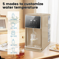 UR03 Countertop Reverse Osmosis System - 5 Stage Counter Top RO Water Filter Golden, Vortopt
