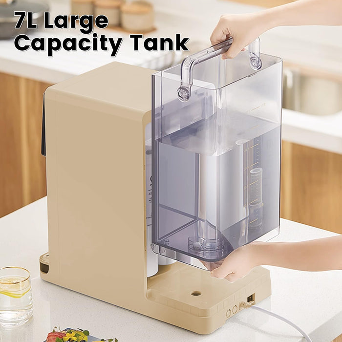 UR03 Countertop Reverse Osmosis System - 5 Stage Counter Top RO Water Filter Golden, Vortopt