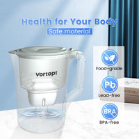L2 Water Filter Pitcher , Green, Vortopt - Vortopt