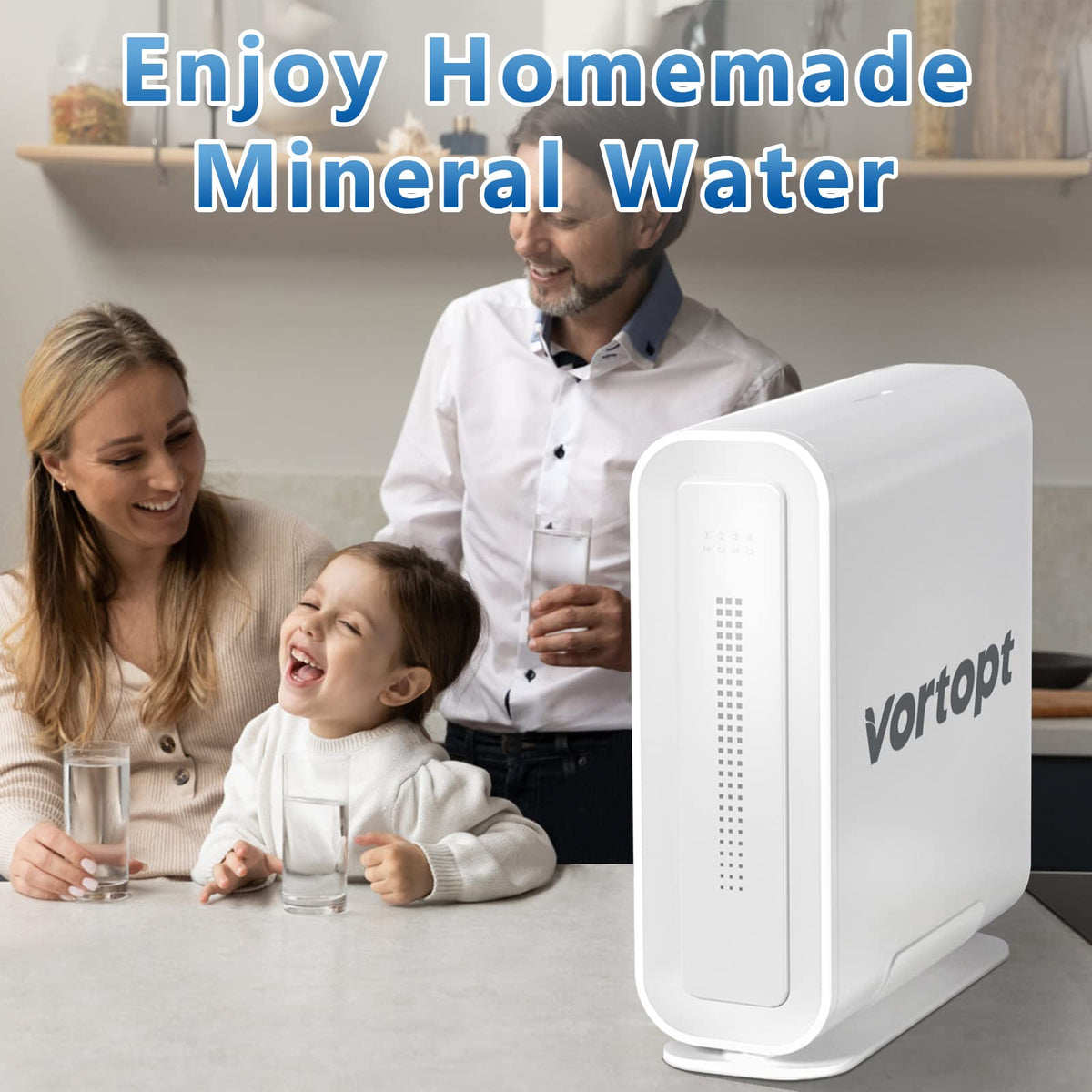 DF-1 Ultra Filtration Under Sink Water Filter System - 0.01μm, 4-Stage High Capacity, 2000GPD, Vortopt